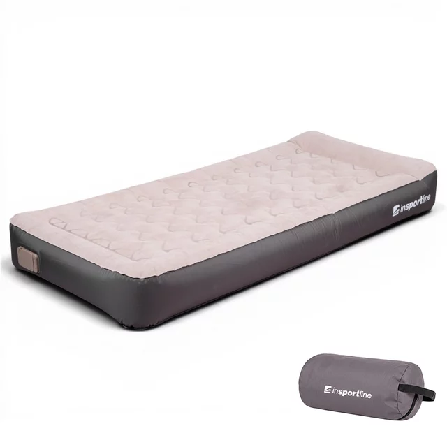 Single Inflatable Mattress inSPORTline Valkon 197x90x22 cm with Built-in Electric Pump