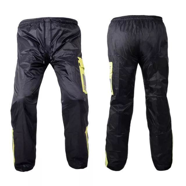 Waterproof Motorcycle Pants W-TEC Colnari - Black-Fluo Green