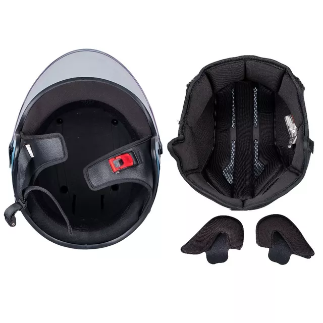 Open-Face Helmet W-TEC Baraldo Celeste