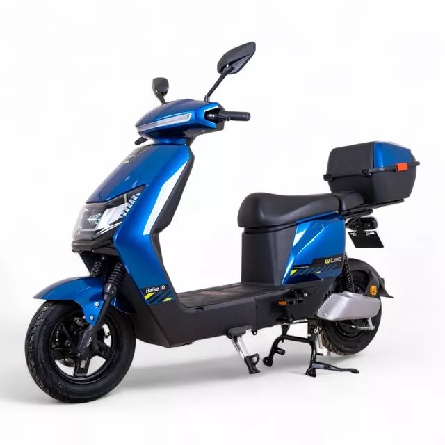 Electric Scooter W-TEC Raike 10” - Black-Silver - Blue-Black