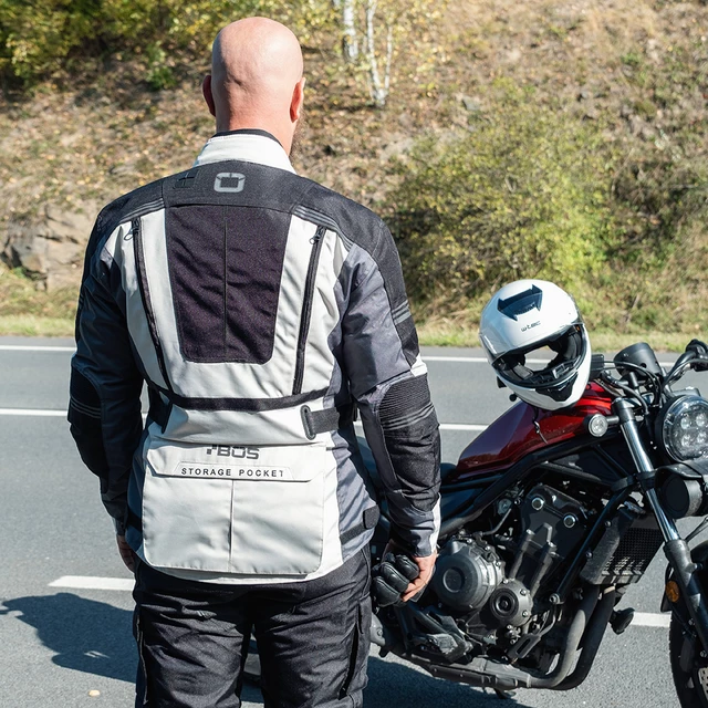 Men’s Touring Motorcycle Jacket BOS Maximum - Blue