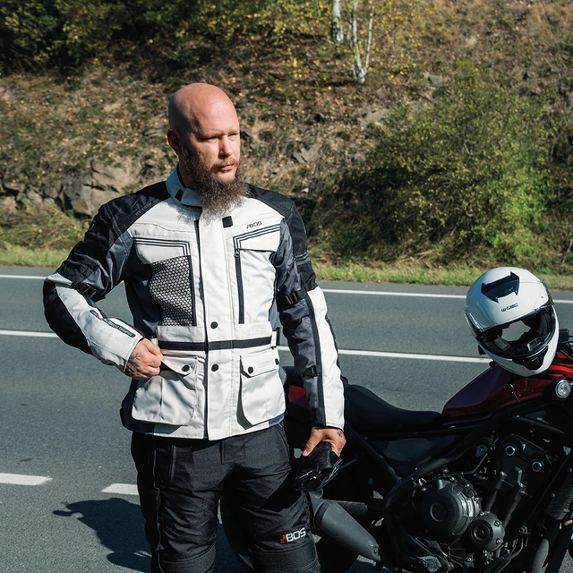 Men’s Touring Motorcycle Jacket BOS Maximum - Blue