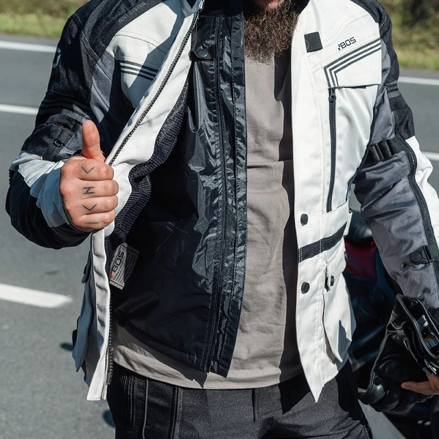 Men’s Touring Motorcycle Jacket BOS Maximum - Blue