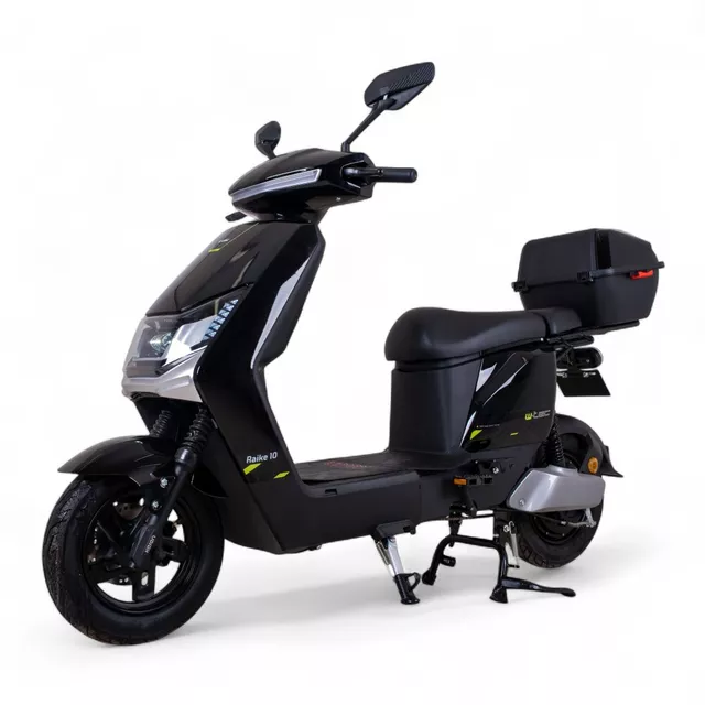 Electric Scooter W-TEC Raike 10” - Black-Silver - Black-Silver