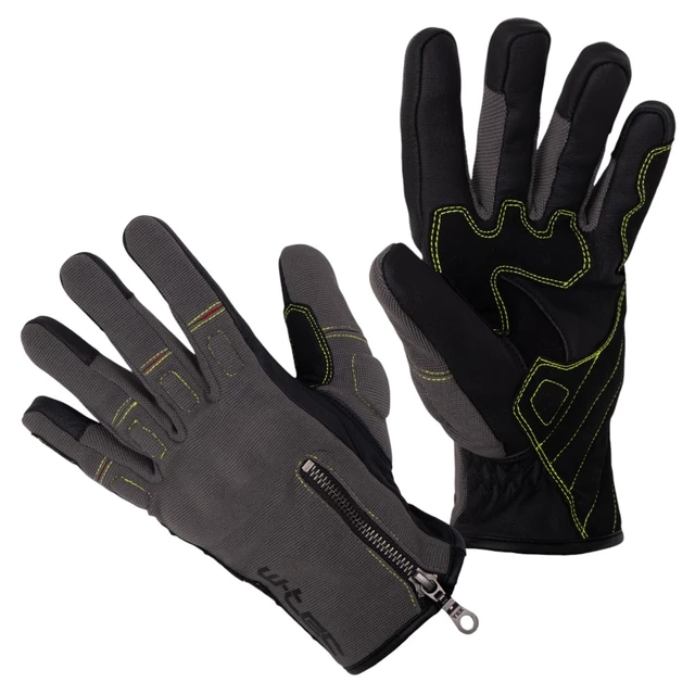 Summer Motorcycle Gloves W-TEC Wavniko - Grey - Grey