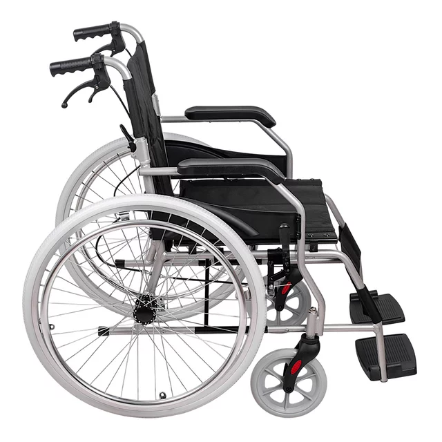 Lightweight Foldable Mechanical Wheelchair inSPORTline Jakesully w/ Light-Colored Wheels • 13 kg • Load Capacity up to 100 kg