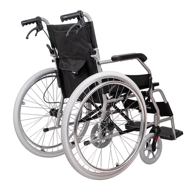 Lightweight Foldable Mechanical Wheelchair inSPORTline Jakesully w/ Light-Colored Wheels • 13 kg • Load Capacity up to 100 kg