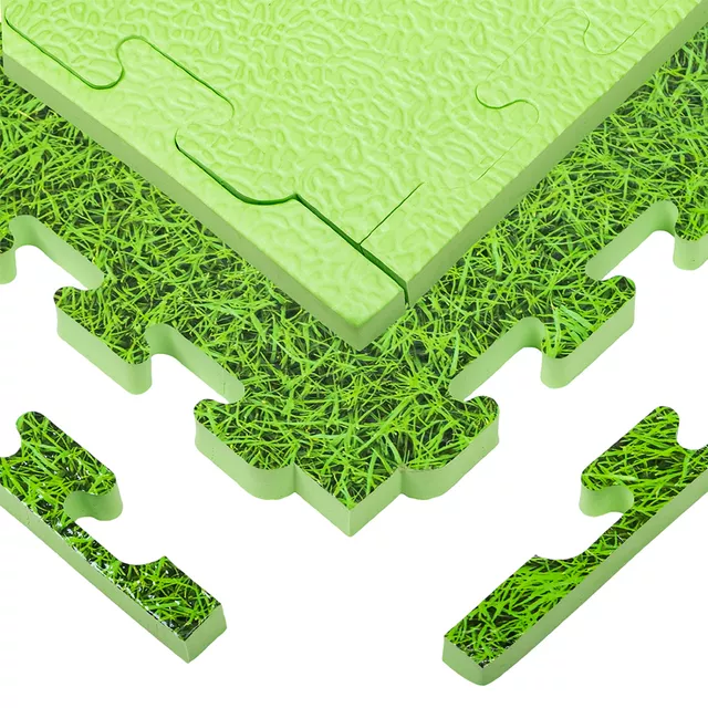 Tatami Puzzle Mat inSPORTline Zemalpro 100 x 100 x 2 cm - motiv dřeva