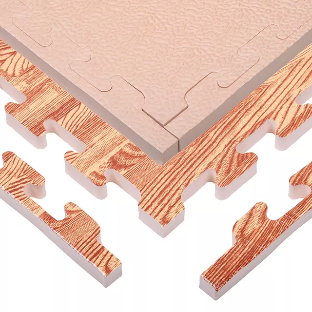 Tatami Puzzle Mat inSPORTline Zemalpro 100 x 100 x 2 cm - motiv dřeva