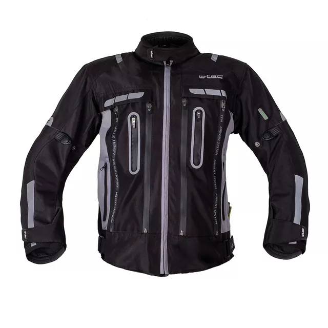 Motorcycle Jacket W-TEC Gelnair EVO - Black-Grey - Black-Grey