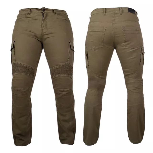 Motorcycle Jeans W-TEC Wallbridge Olive - Olive Green