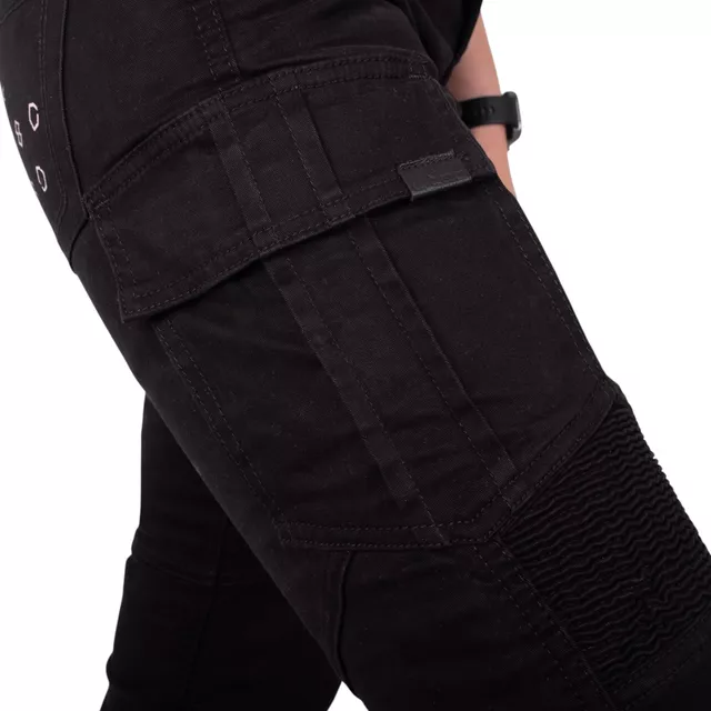 Women’s Motorcycle Jeans W-TEC Komehana - Black