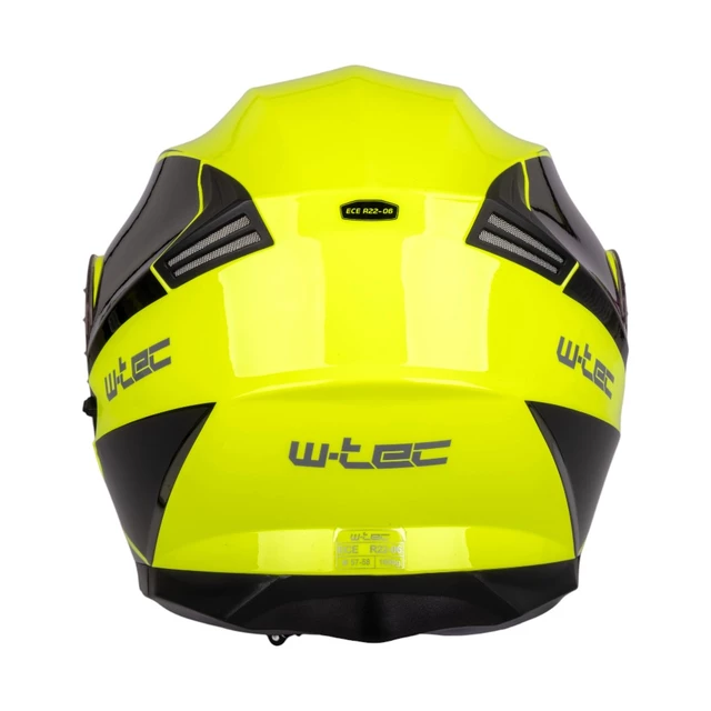 Flip-Up Motorcycle Helmet W-TEC Banelmeda - Black-Fluo Yellow