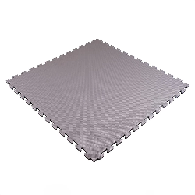 Tatami Puzzle Mat inSPORTline Sazegul 100 x 100 x 2 cm - mocha mousse-černá, vzor 5 proužků