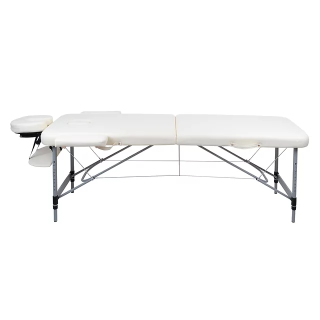 2-Section Aluminum Massage Table inSPORTline Morrani (186 × 60 × 62.5–85.5 cm) - Black