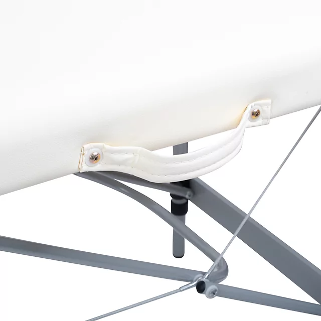 2-Section Aluminum Massage Table inSPORTline Morrani (186 × 60 × 62.5–85.5 cm) - Black