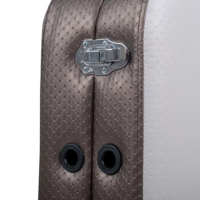 2-Section Aluminum Massage Table inSPORTline Kiyora (186 × 70 × 62.5–85.5 cm) - White Grey