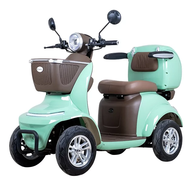 Electric Four-Wheel Scooter inSPORTline Lubica II - Grey - Green