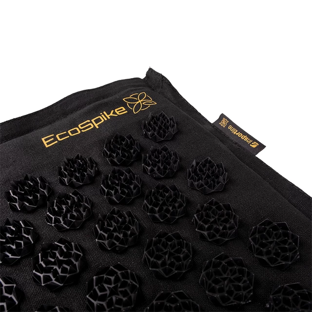 Acupressure Mat and Pillow inSPORTline EcoSpike - Black-Gold
