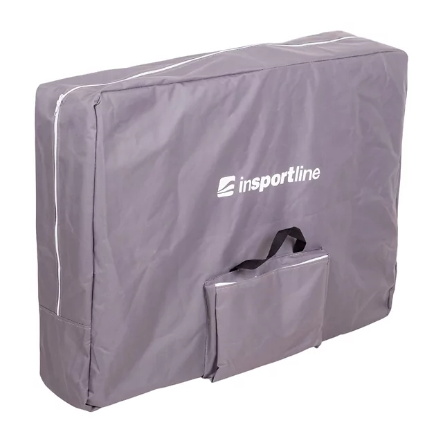 2-Section Aluminum Massage Table inSPORTline Kiyora (186 × 70 × 62.5–85.5 cm) - White Grey