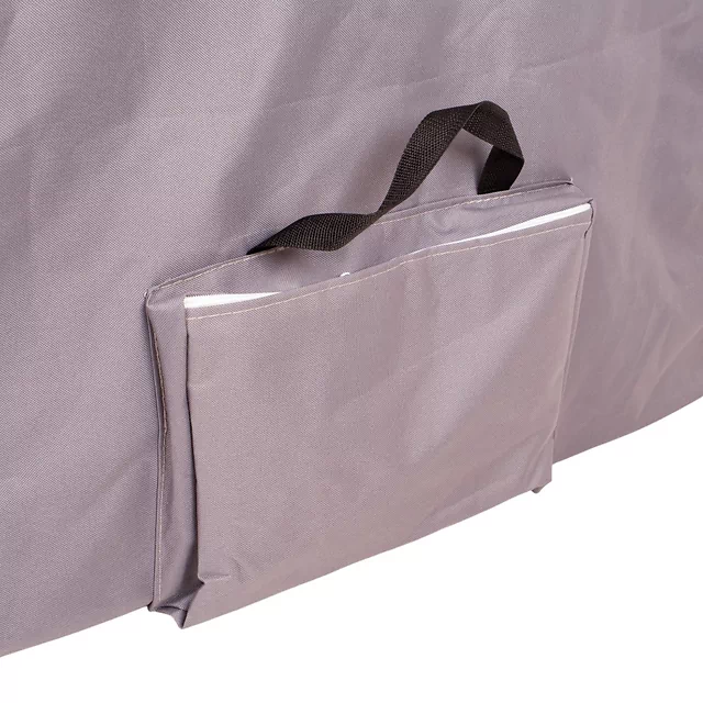 2-Section Aluminum Massage Table inSPORTline Kiyora (186 × 70 × 62.5–85.5 cm) - White Grey