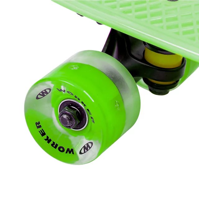 Penny Board w/ Light-Up Wheels WORKER Aspy C4 22”