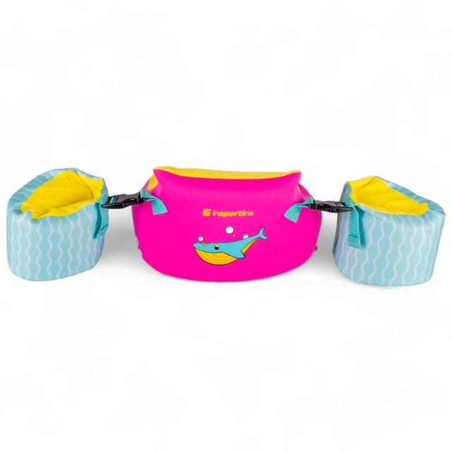2-in-1 Children’s Pool Float Vest w/ Water Wings inSPORTline Banarito - Pink