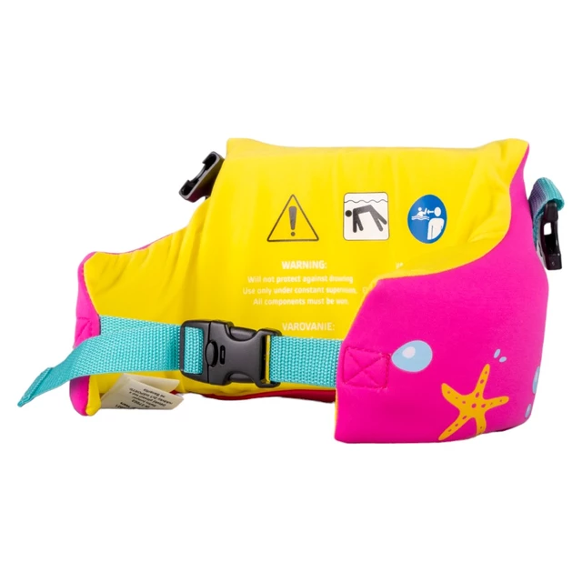 2-in-1 Children’s Pool Float Vest w/ Water Wings inSPORTline Banarito - Pink