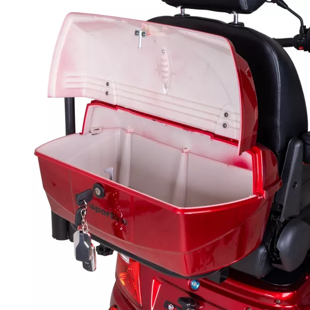 Four-Wheel Electric Scooter w/ Tow Bar inSPORTline Antun - Red