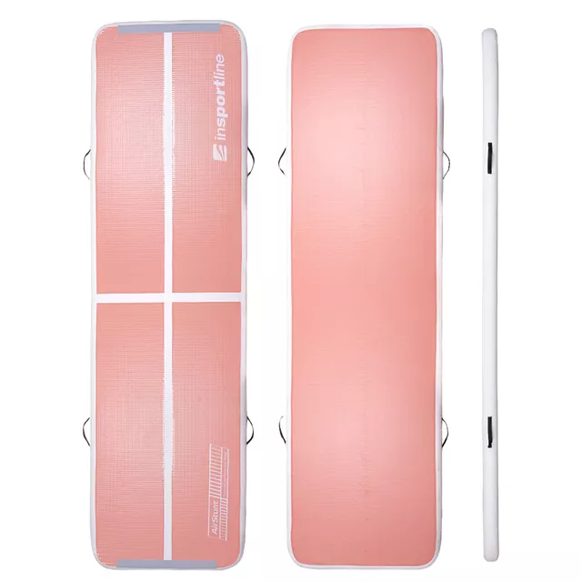 Inflatable Exercise Mat inSPORTline Airstunt 500 x 100 x 10 cm Coral Pink