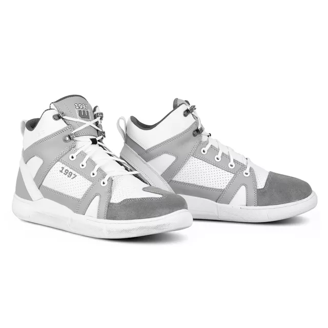 Motorcycle Boots W-TEC Arimes - White Grey - White Grey