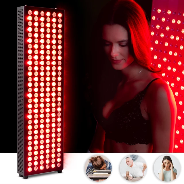 Red LED Light Therapy Panel inSPORTline Brister – 180 LED - Black - Black