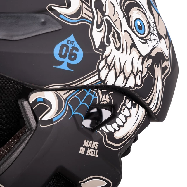 Downhill Helmet W-TEC Delgada - Freestyle Blue