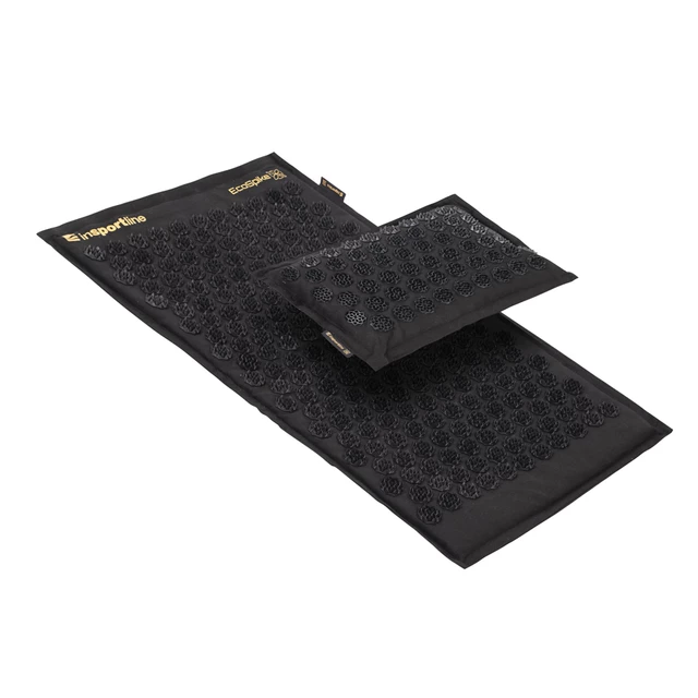 Acupressure Mat and Pillow inSPORTline EcoSpike - Black-Gold