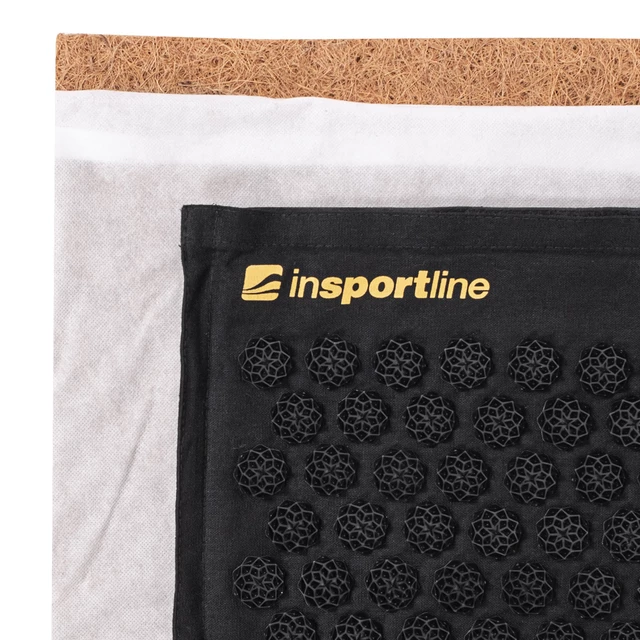 Acupressure Mat and Pillow inSPORTline EcoSpike - Black-Gold