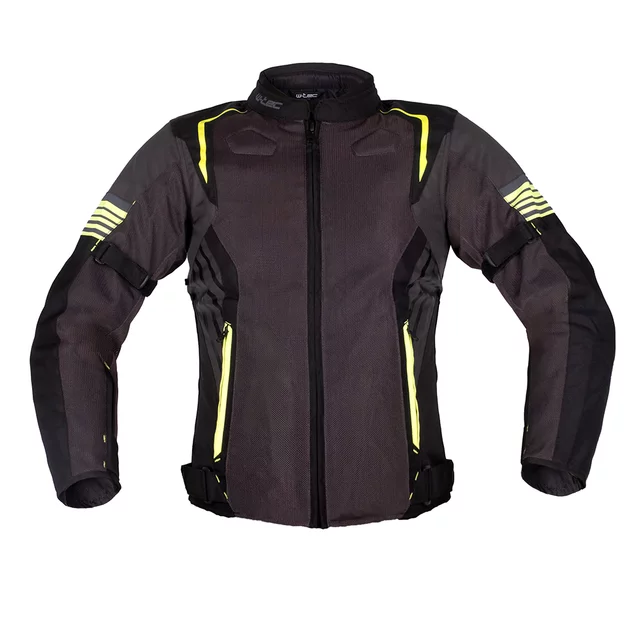Summer Motorcycle Jacket W-TEC Pelyes - šedá-fluo - šedá-fluo