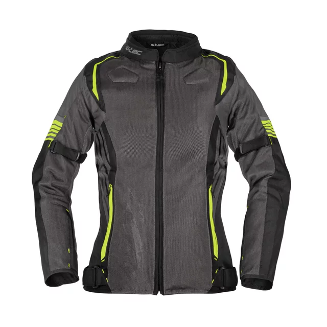 Women’s Summer Motorcycle Jacket W-TEC Jelsa - šedá-fluo