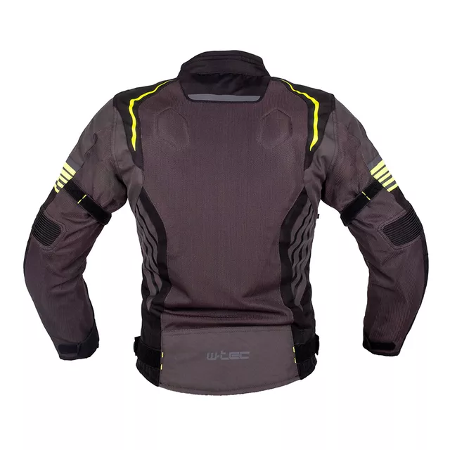 Summer Motorcycle Jacket W-TEC Pelyes - šedá-fluo