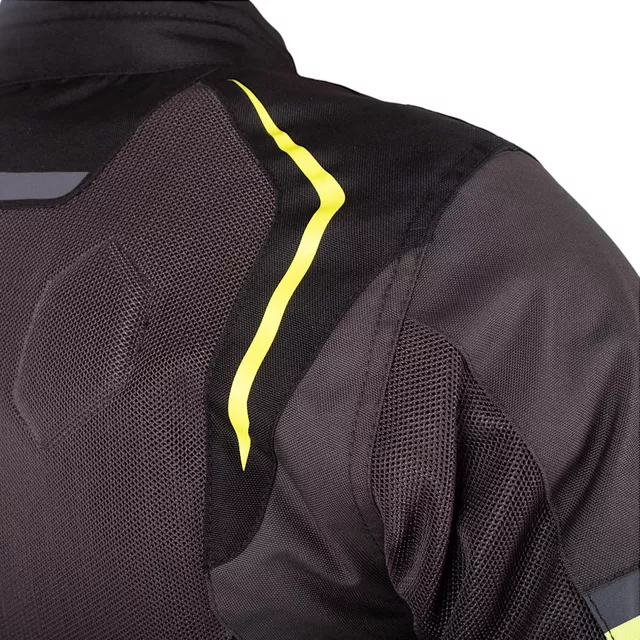 Summer Motorcycle Jacket W-TEC Pelyes - šedá-fluo