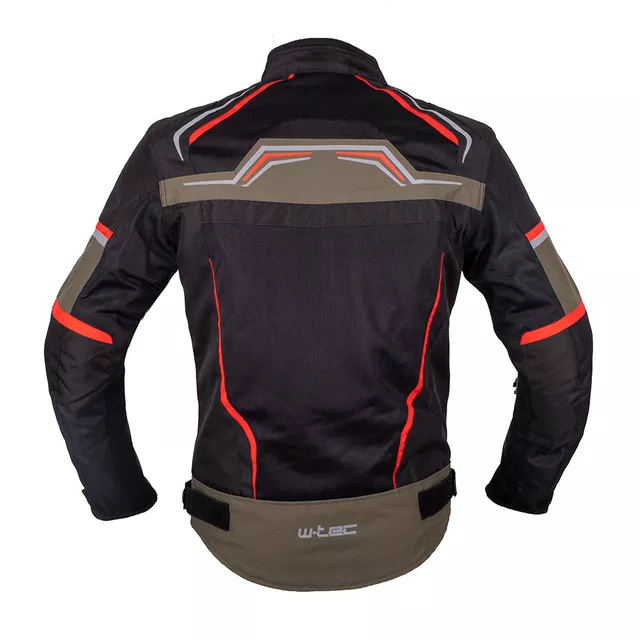 Summer Motorcycle Jacket W-TEC Rovin - černo-zeleno-červená