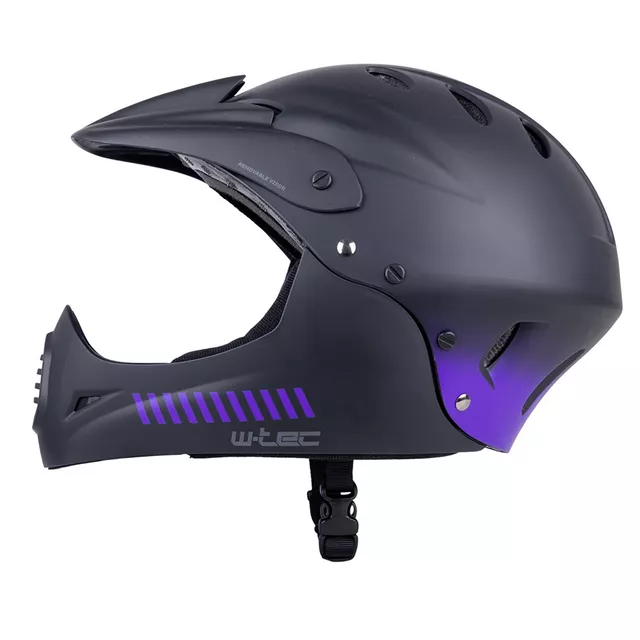 Downhill Helmet W-TEC Campanero Noir Violet