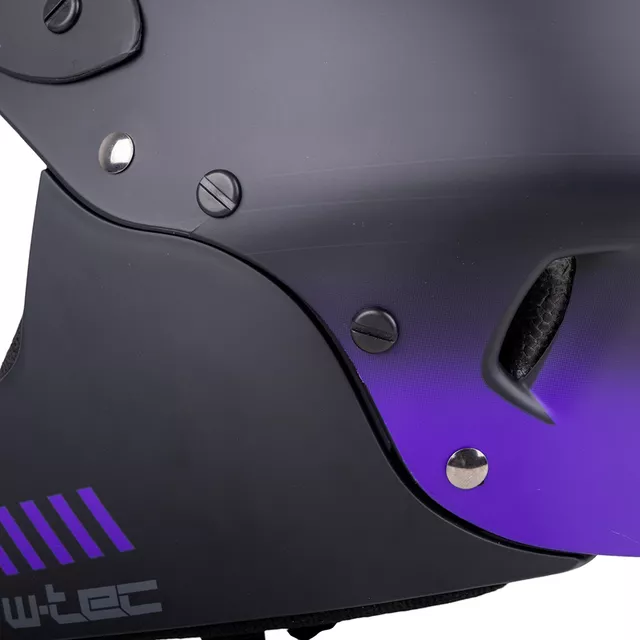 Downhill Helmet W-TEC Campanero Noir Violet