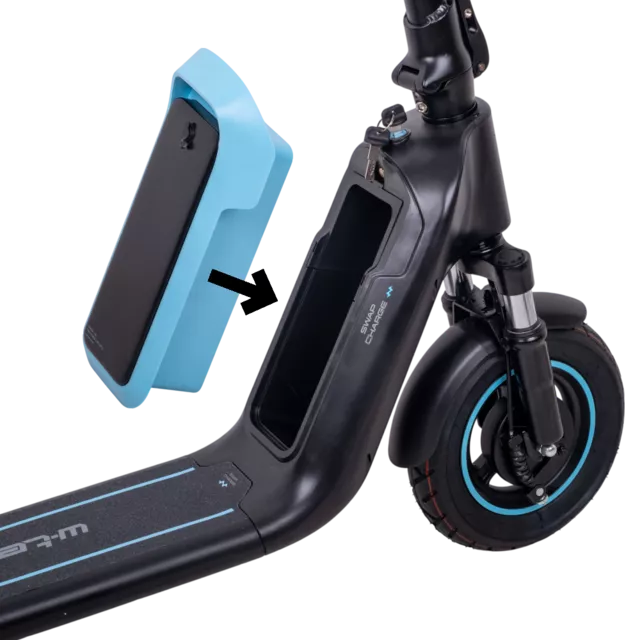 Electric Scooter W-TEC SwapCharge 500 W 10” w/ Removable Battery - Red