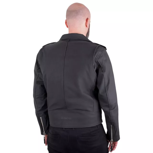 Men’s Leather Jacket W-TEC Brineo - Matte Black