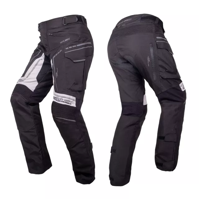 Motorcycle Pants W-TEC Perguso - Black - Black