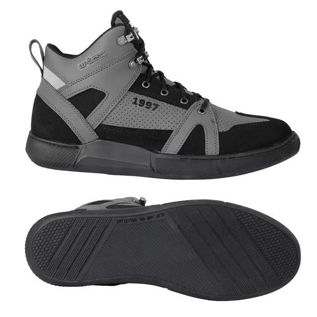 Motorcycle Boots W-TEC Milwook - Grey-Black