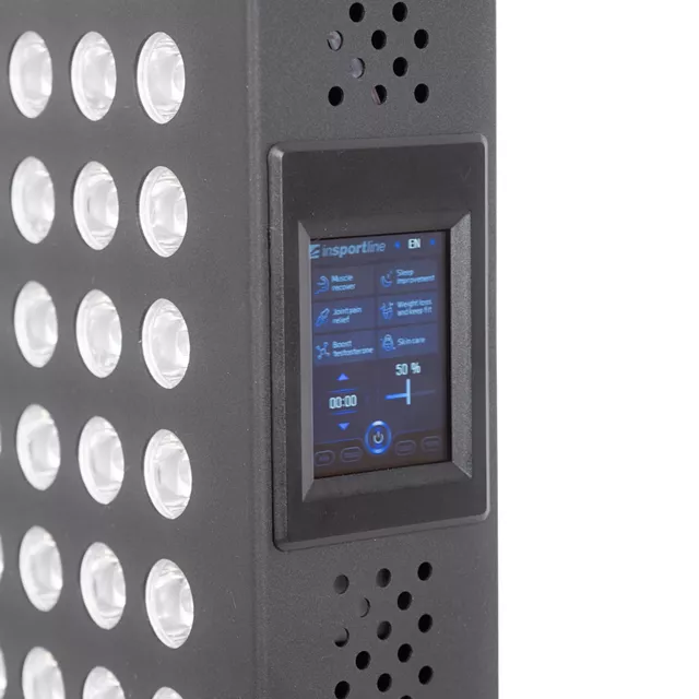 LED Infrared Light Therapy Panel inSPORTline Lustar – 300 LED - Black