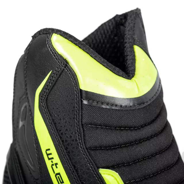 Motorcycle Boots W-TEC GlamCE - Black-Fluo Yellow