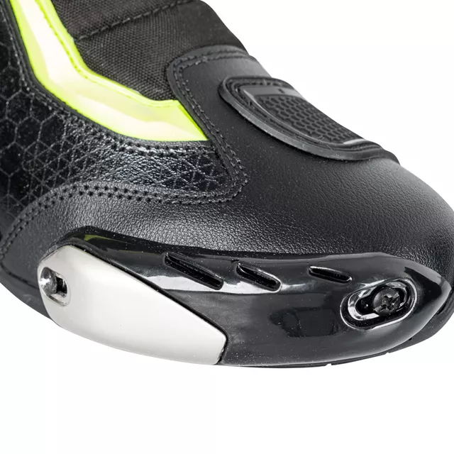 Motorcycle Boots W-TEC GlamCE - Black-Fluo Yellow