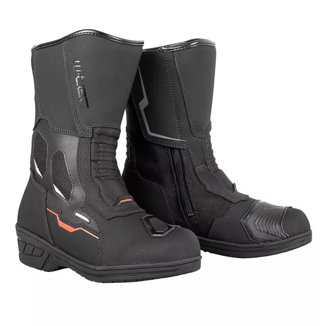 Women’s Motorcycle Boots W-TEC Moanna - černo-červená - černo-červená